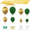 Green and Gold Balloon Garland Arch kit,114Pcs Gold Metallic Balloons Forest Hunter Dark Green Latex Balloons Different Sizes Pack of 18 12 10 5 Inch for Baby Shower Jungle Party Decorations